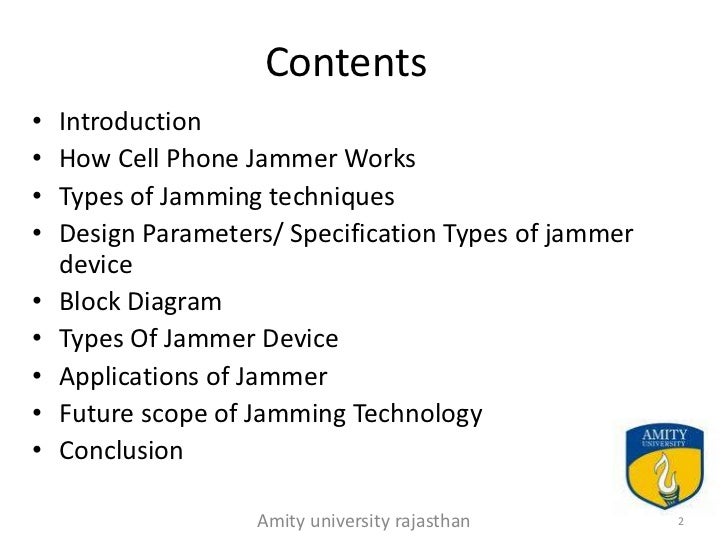 Applications of mobile jammer - gsm mobile jammer ppt