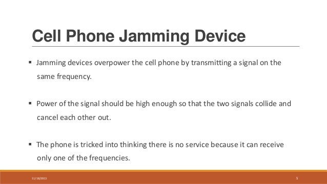 Cell jamming - satellite jamming systems thinking