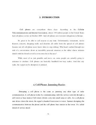 Cellphone jammer report