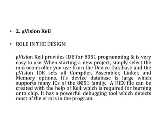 SOFTWARES USED:1. DipTraceROLE IN THE DESIGN: DipTrace 1.50 proved to be a very handy & easy-to-use tool for the PCB layout process. Many of its features were utilized leading to an accurate & efficient design. It has Design Error Check & Electrical Rule Check tools which proved to be helpful in the design. It is loaded with a huge component list that is categorized in various libraries for giving simplicity. Placement of components is also very easy & they can be rotated in 360⁰ to customize the design. 