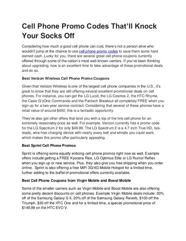 sprint new customer promo code