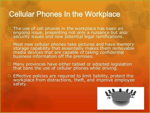 Cell Phones At Work For Managers
