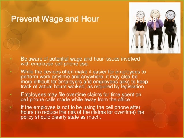 Cell Phones At Work For Managers