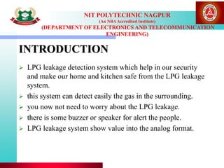 DEVELOP A GAS LEAKAGE DETECTOR .pptx