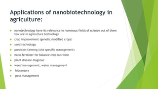Future prospects of nanotechnology | PPTX