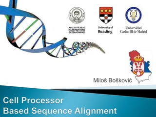 Miloš Bošković Cell Processor Based Sequence Alignment 