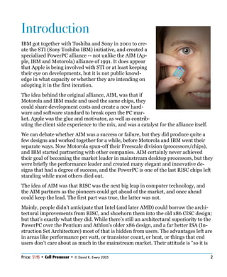 IBM’s Cell Processor : The next generation of computing? | PDF