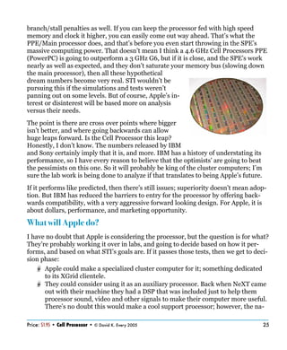 IBM’s Cell Processor : The next generation of computing? | PDF