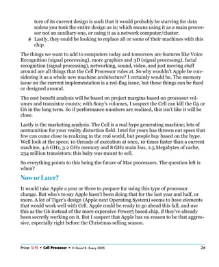 IBM’s Cell Processor : The next generation of computing? | PDF