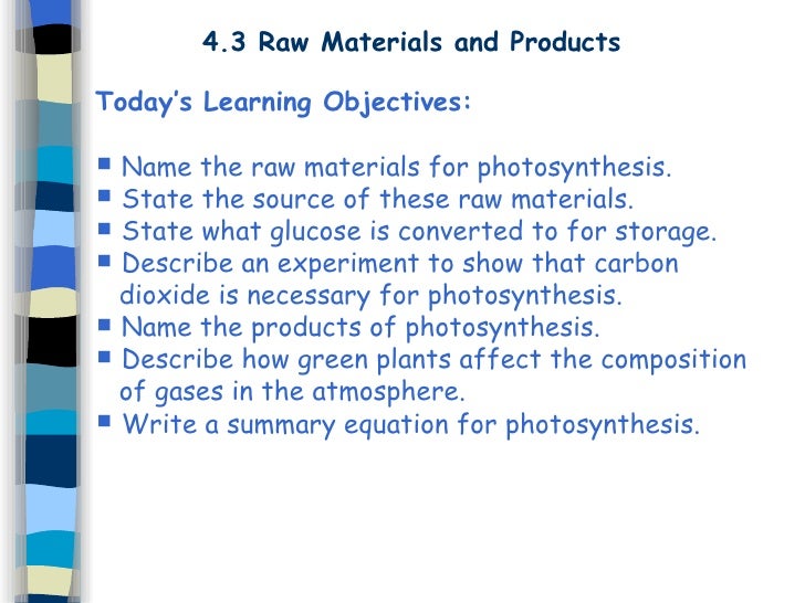 Cells And Photosynthesis