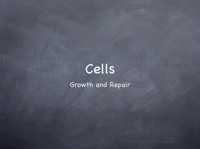 What Provides New Cells For Growth And Repair Cells- growth and repair | PPT