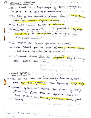 Cells and tissues written notes | PDF