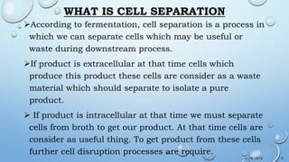 Cell separation | PPTX