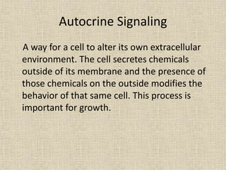 Cell signaling, regulating mechanism and structure | PPTX