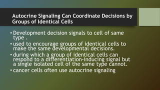 Cell Signalling Pathway (intra and extra cellular signalling) | PPTX