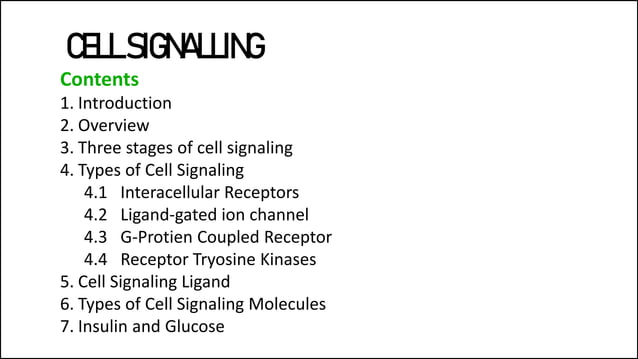 Cell signalling and its various types and signal molecules | PPTX ...