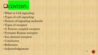 CELL SIGNALlING pptx | PPTX