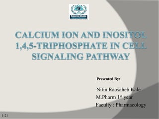 Nitin Raosaheb Kale
M.Pharm 1st year
Faculty : Pharmacology
Presented By:
1-21
 