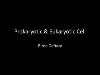 Prokaryotic & Eukaryotic Cell
Biren Daftary
 