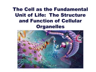 The Cell as the Fundamental
Unit of Life: The Structure
and Function of Cellular
Organelles
 