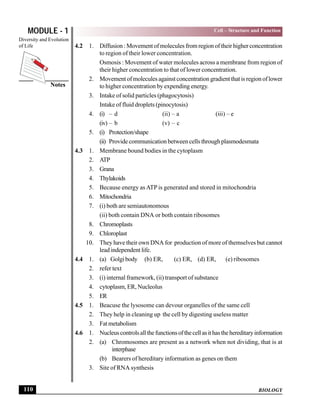 Cell structure and function | PDF