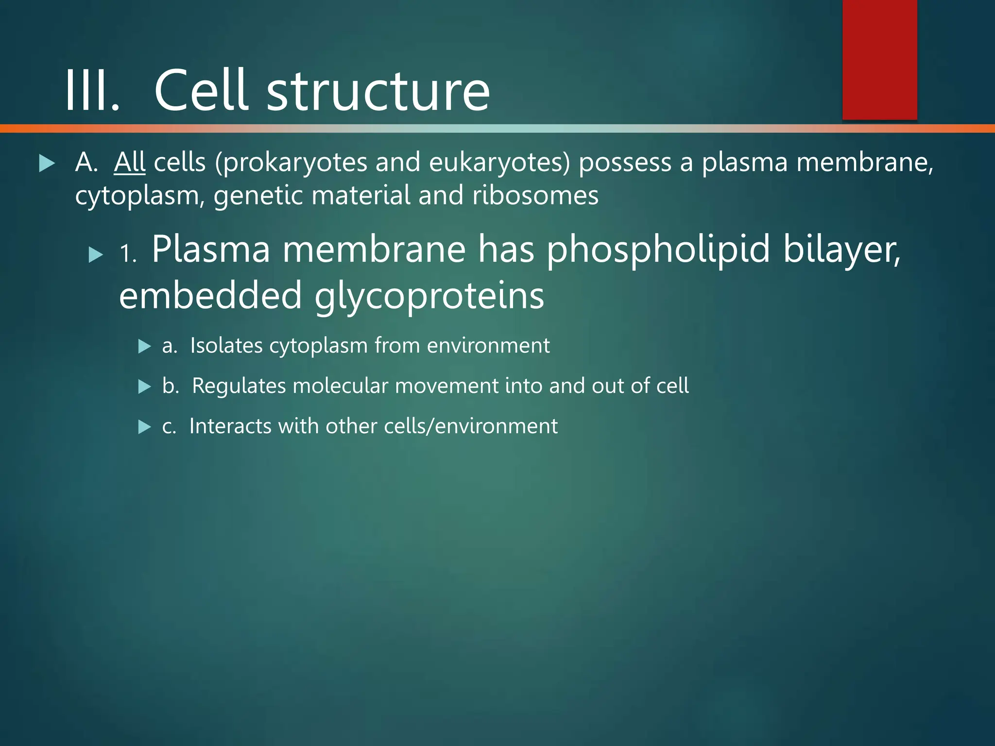 Cell structure and function basics of cell biology | PPT