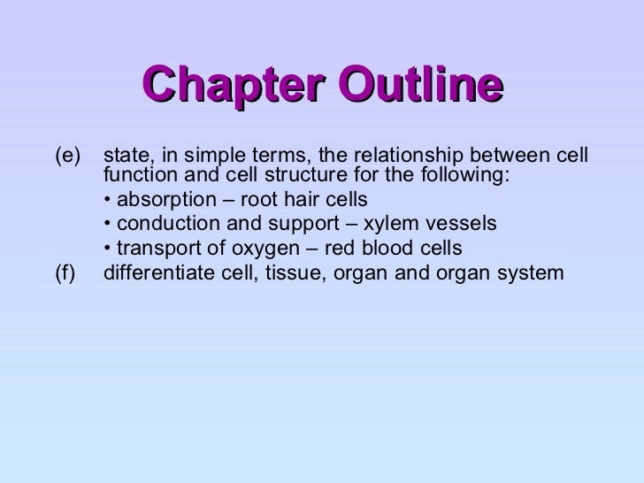 Cell Structure And Organisation