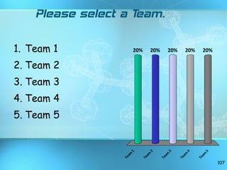 Please select a Team. Team 1 Team 2 Team 3 Team 4 Team 5 