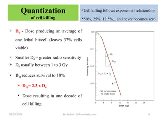 Cell Survival Curves - radiobiology by Dr. Sachin | PPTX