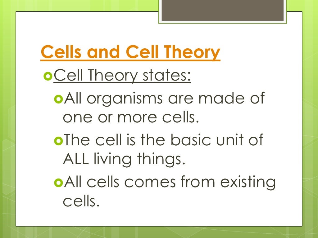 Cell theory