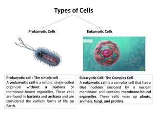 Cell is the structural and functional unit of a living organism. | PPTX