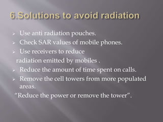 cell tower radiation hazards | PPTX