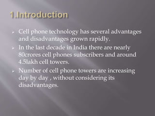 cell tower radiation hazards | PPTX