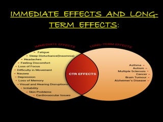 IMMEDIATE EFFECTS AND LONG-
TERM EFFECTS:
 