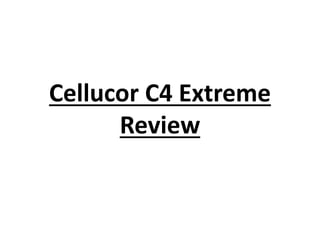 Cellucor C4 Extreme
Review
 