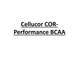 Cellucor COR-
Performance BCAA
 