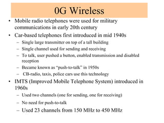 Cellular Network Organization
• Cell design (around 10 mile radius)
– Served by base station consisting of transmitter,
re...