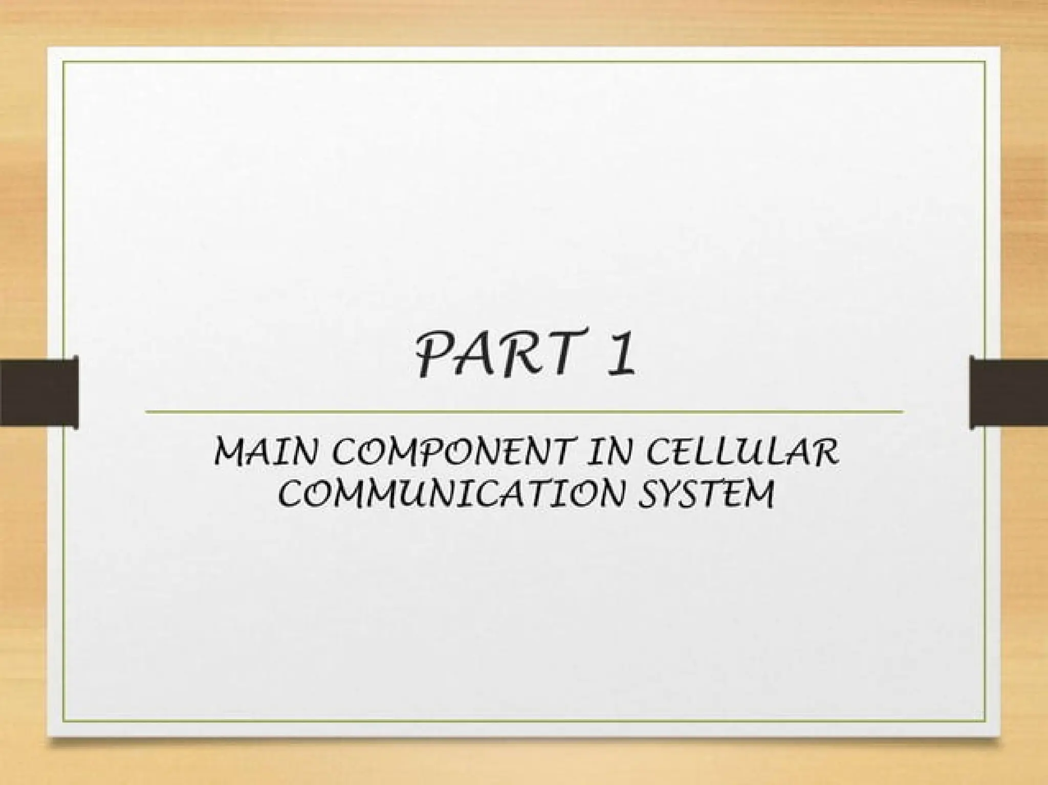 Cellular Communication System Presentation Pptx