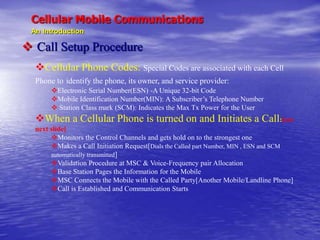 cellular-mobile-communications in mobile | PPT