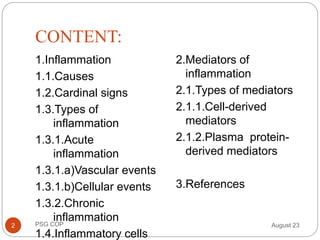 Cellular and biochemical mediators of Inflammation.pptx