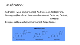 PPT on Cellular and molecular mechanism of sex hormones | PPTX