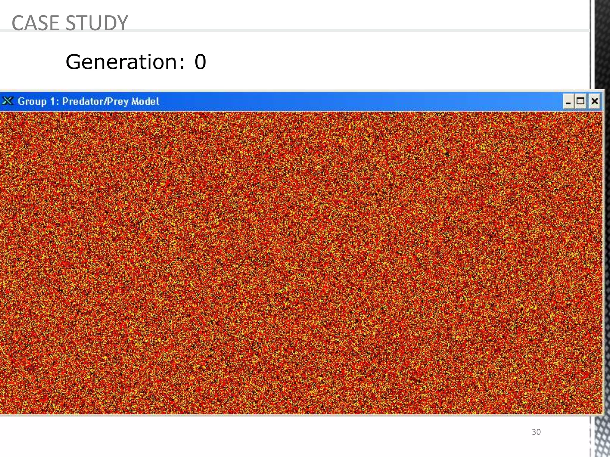 Generation: 0
CASE STUDY
30
 