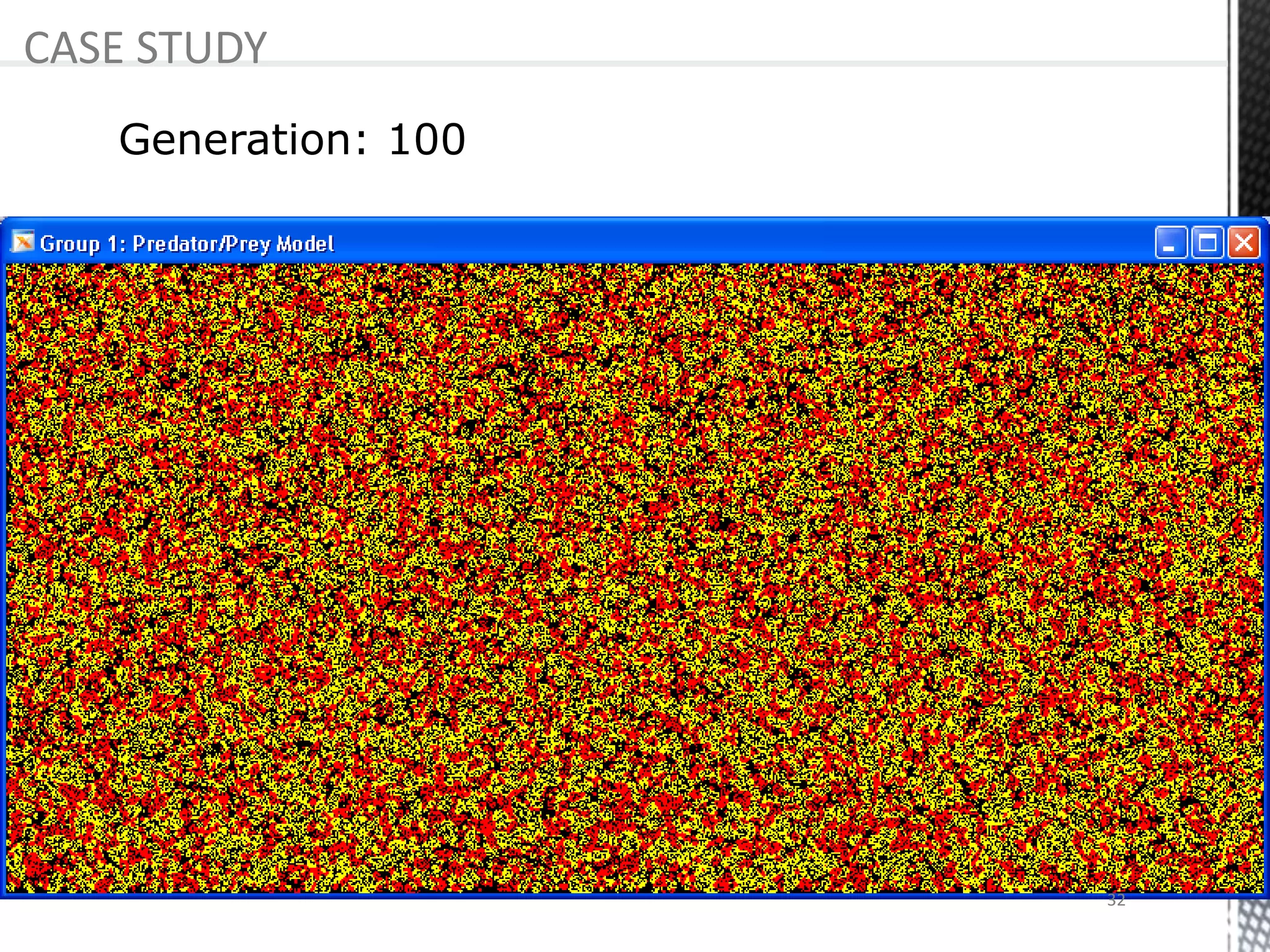 Generation: 100
CASE STUDY
32
 