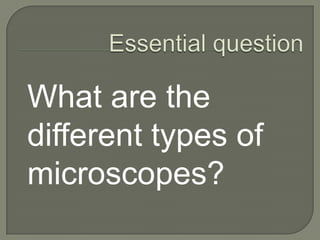 Microscopy BasicsResolution = __0.61 * λ__  			          NANA = numerical apertureλ = wavelength of light (760 nm)