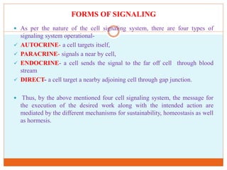 Cellular Communication and regulation of communication mechanisms to ...