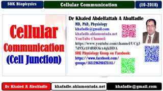 Cellular
Communication
(Cell Junction)
 