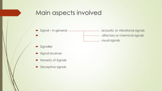 Three Communicative Signals Examples Cellular communication in multicellular organisms | PPTX