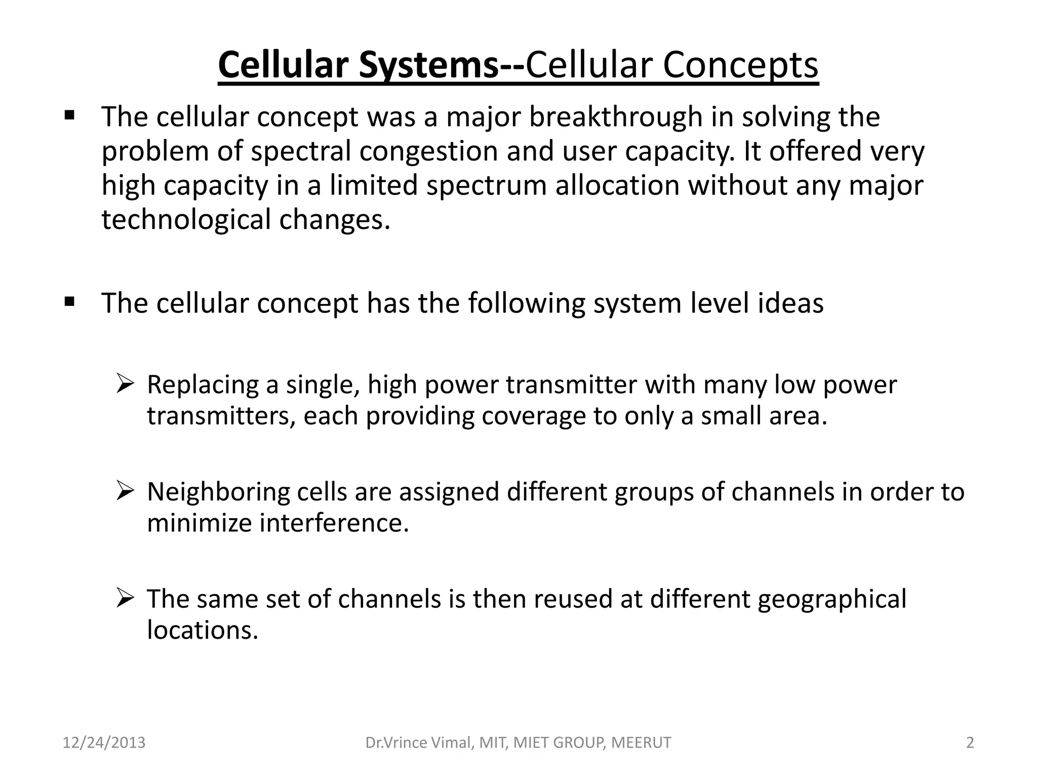 Cellular concepts | PPT