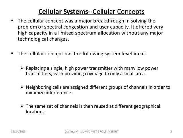 cellular concept