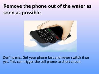 How to Save your Cell Phone from Water Damage